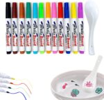 Floating Magic Water Pen 12 Colors with Ceramic Spoon