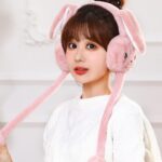 Viral Bunny Ear Earmuff নরম প্লাশ মুভিং ইয়ার সহ শীতের কানঢাকা - Image 9